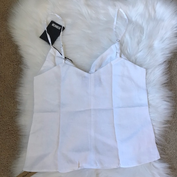 NWT reformation strawberry white Top size small - Picture 2 of 5